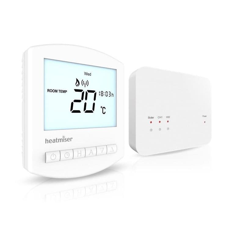 Heatmiser - Wireless Programmable Thermostat - SLIMLINE-RF KIT