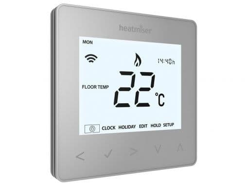 Heatmiser NeoAir V2 Smart Thermostat - Platinum Silver