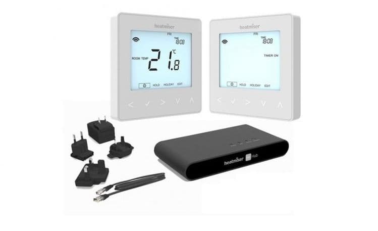 Heatmiser neoKit2 Thermostat & Hub Kit, White