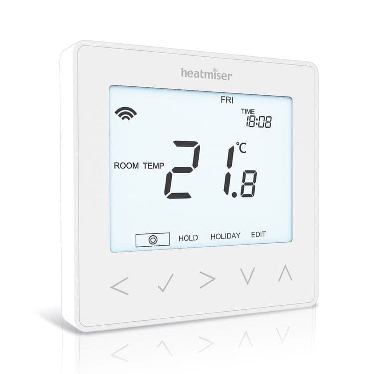 Heatmiser neoStat-e  Electric Floor Heating Thermostat - Glacier White