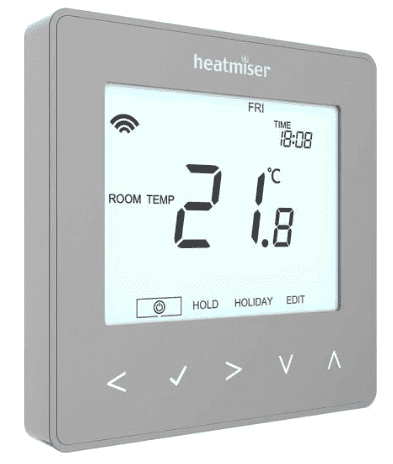 Heatmiser neoStat V2 Programmable Thermostat - Platinum Silver